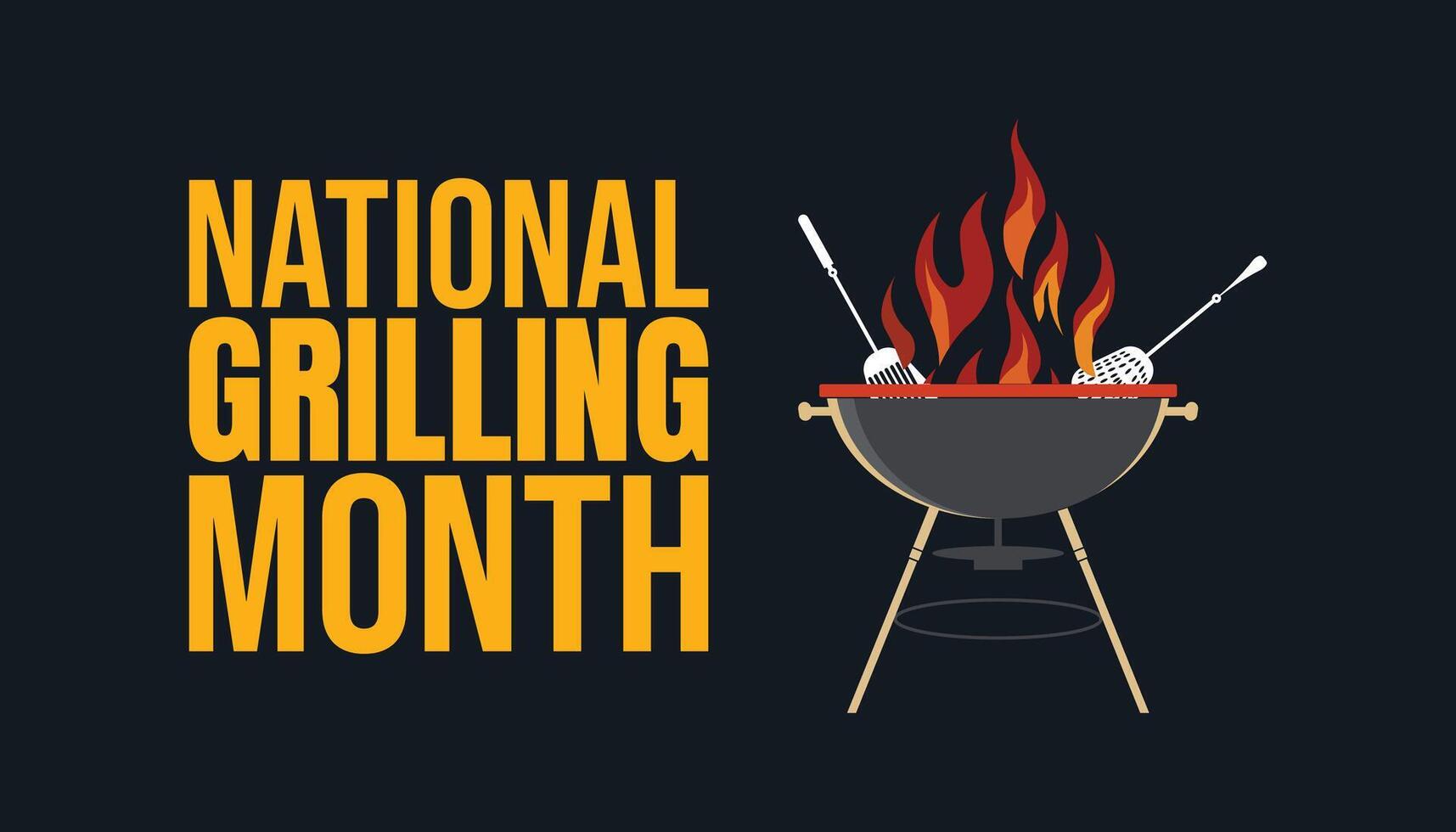 Grill and Chill, Celebrate National Grilling Month with Sizzling Recipes vector