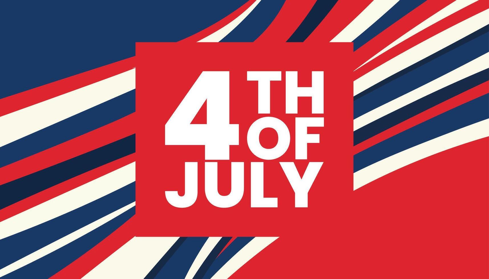 4th july design templet celebrate usa vector