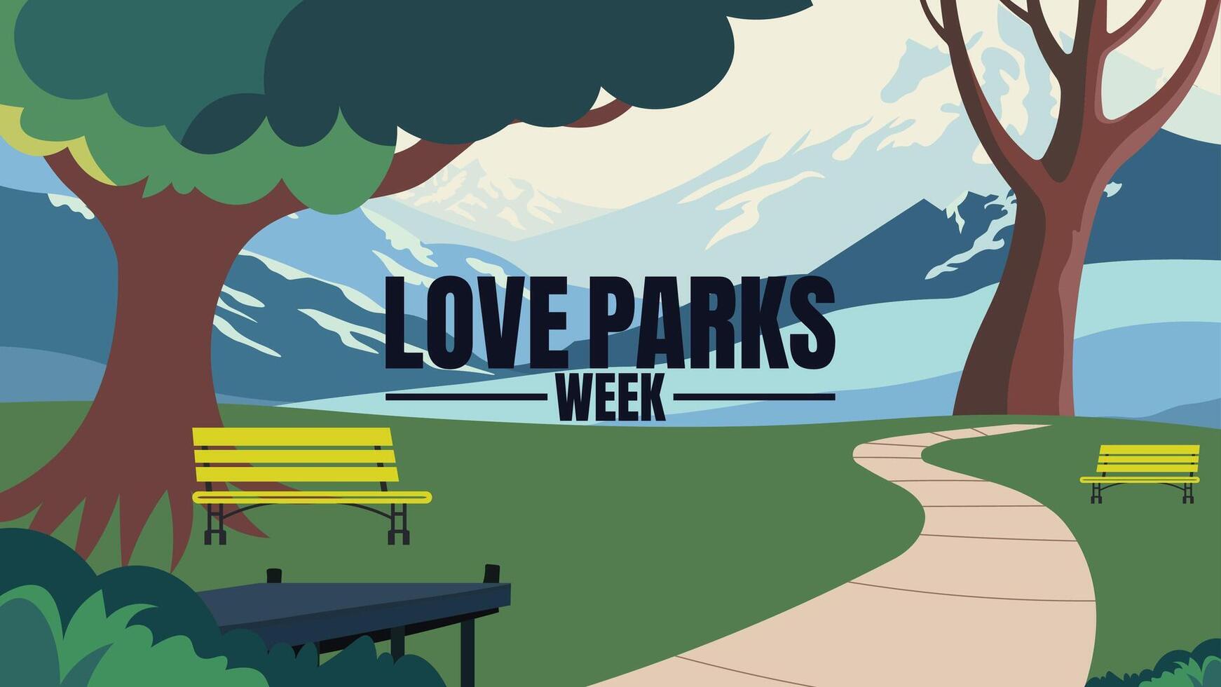Get Outside and Give Back, Its Time to Love Your Local Park vector