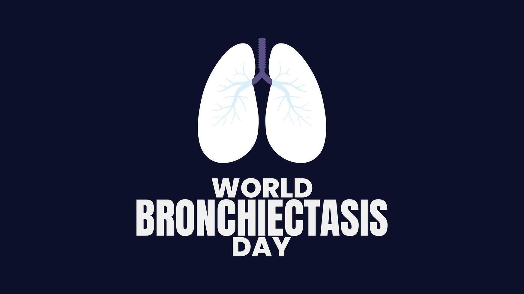 World Bronchiectasis Day, Together for Better Respiratory Care vector