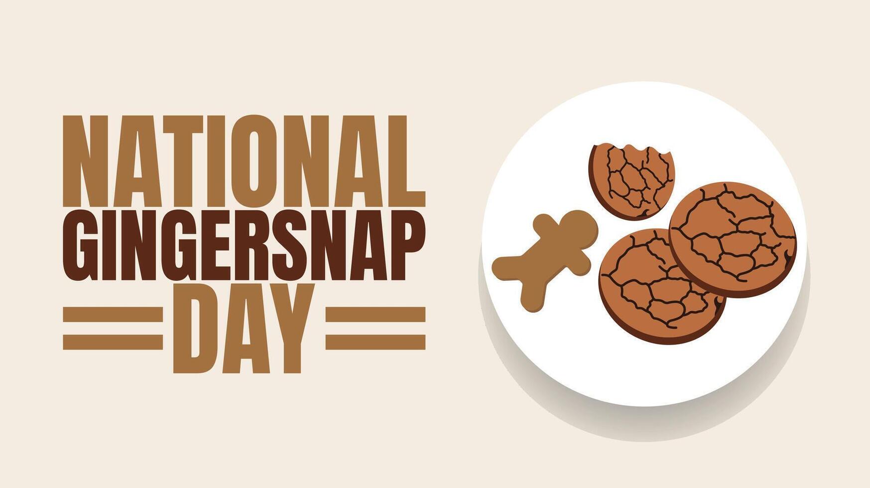 National Gingersnap Day, A Treat Worth Remembering vector