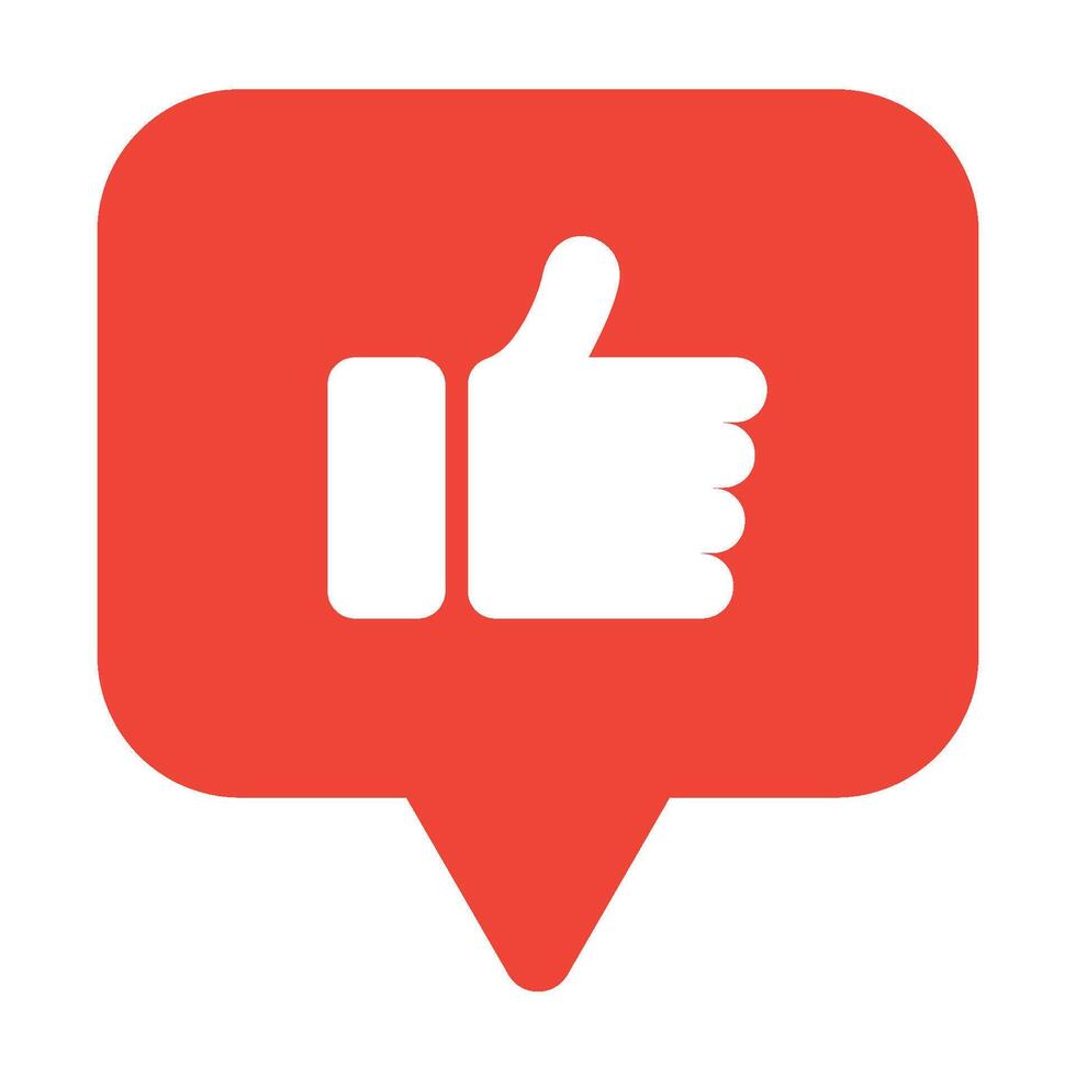 Red Like Notification vector