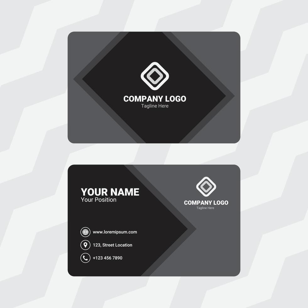 Black Split Design Card vector