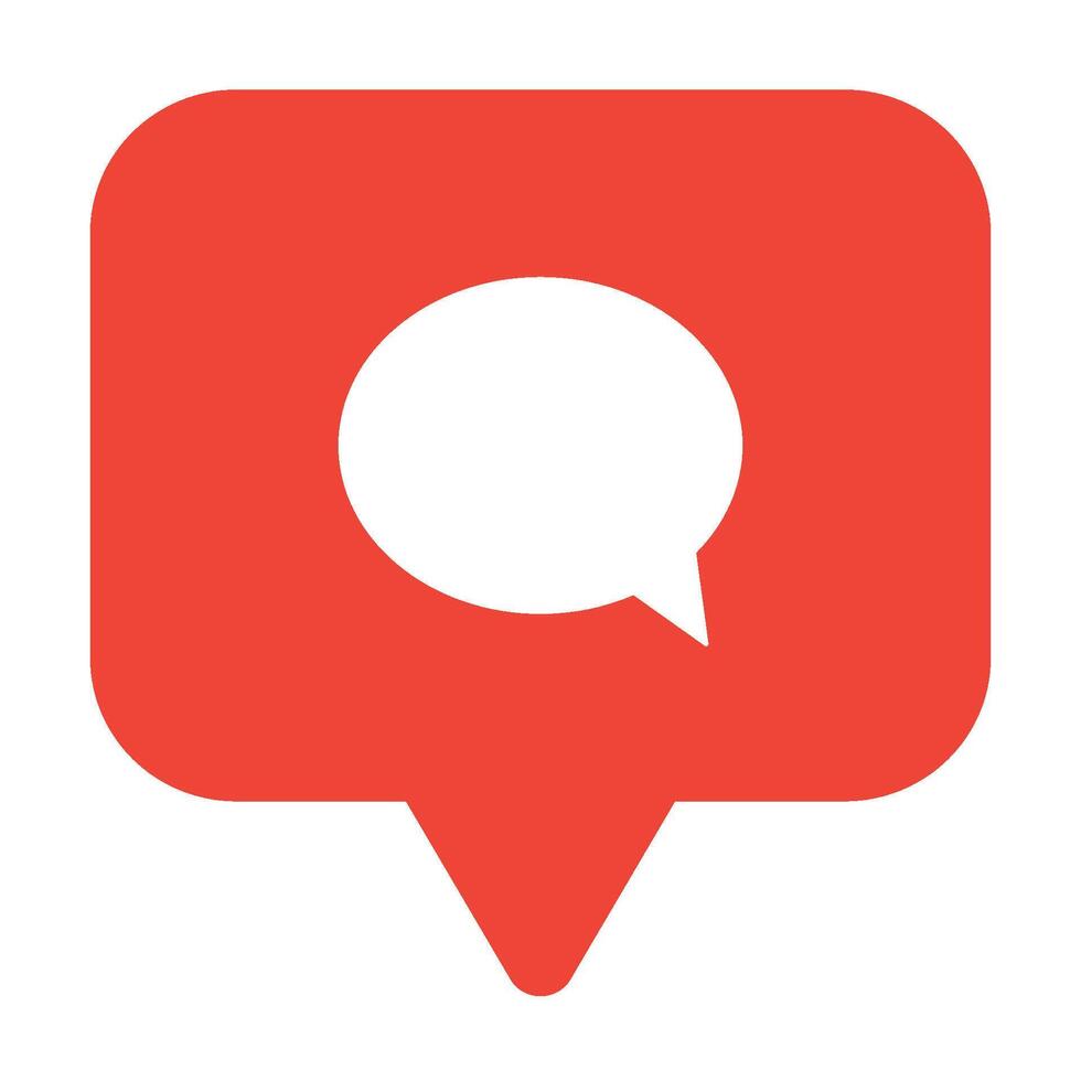 Red Comment Notification vector