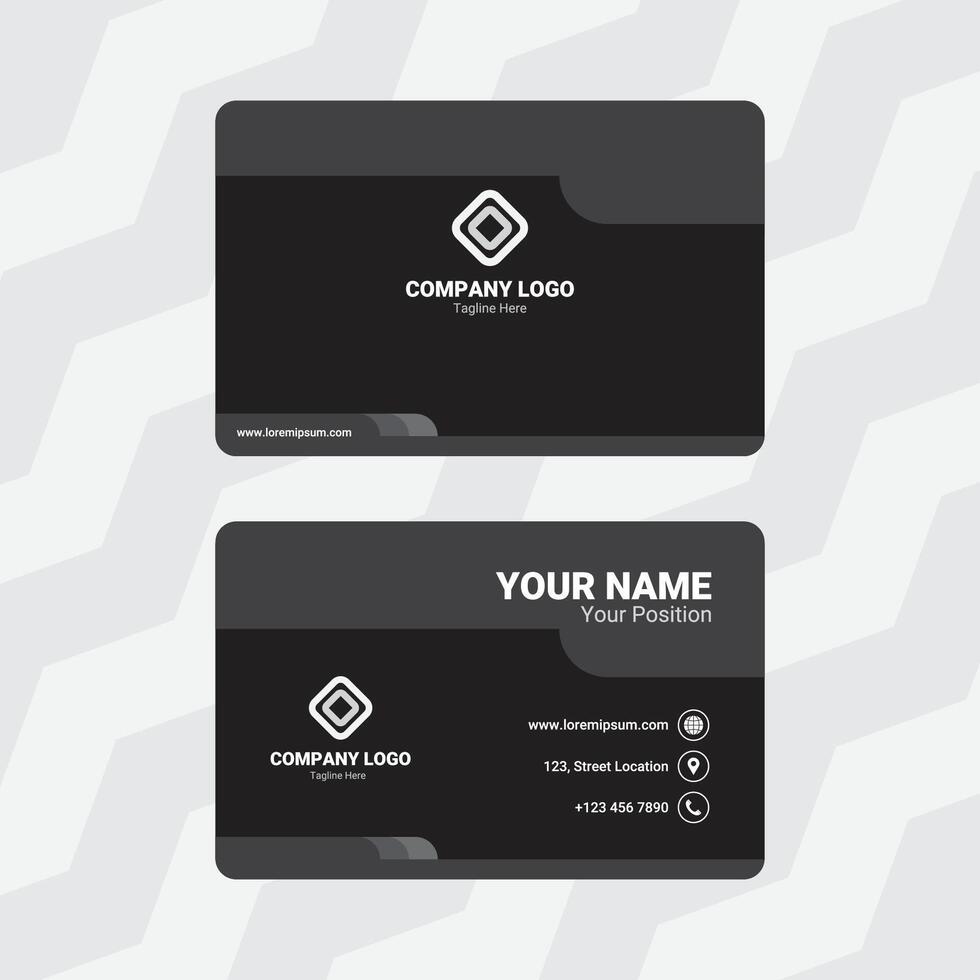 Black White Minimal Card vector