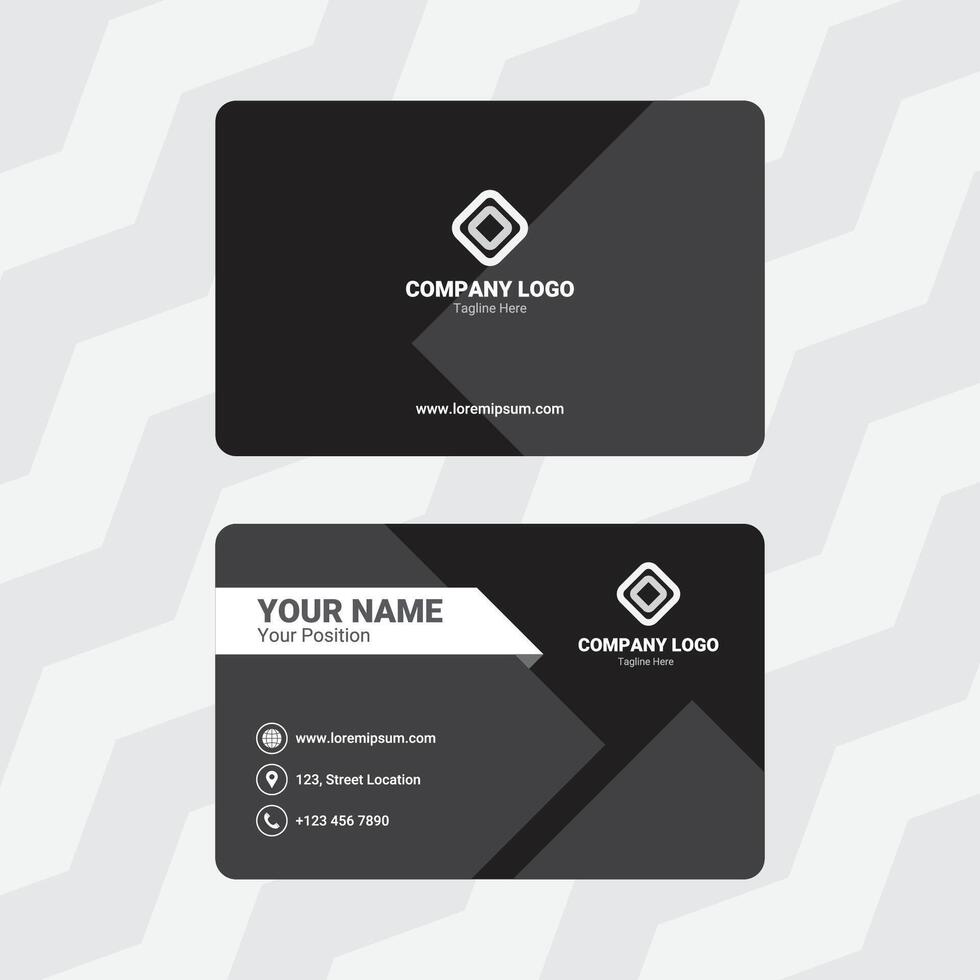 Dark Patterned Card vector