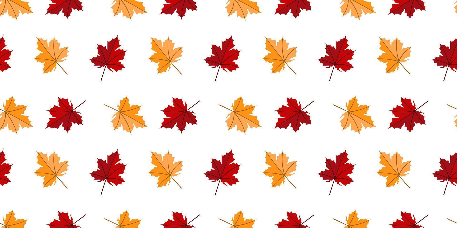 A Beautiful and Colorful Pattern of Autumn Leaves Perfect for Seasonal Home Decor vector