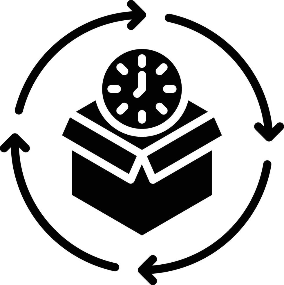 Icon for express courier services, logistics companies, e-commerce platforms that emphasize delivery speed, or part of an order tracking dashboard vector