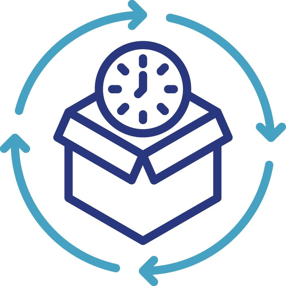 Single icon for express courier services, logistics companies, e-commerce platforms that emphasize delivery speed vector