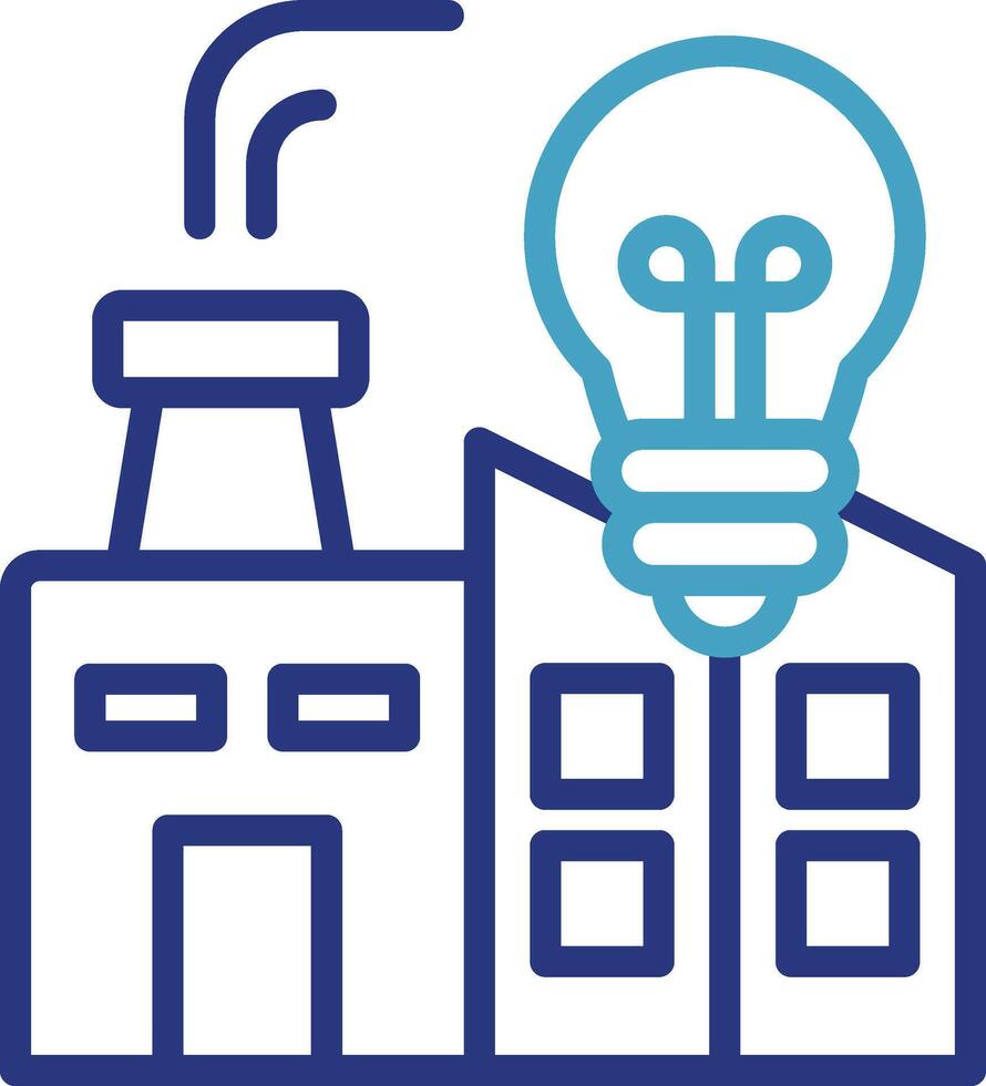 Icon depicting energy concepts such as the development of energy-efficient technologies, innovation, or utilities, particularly vector