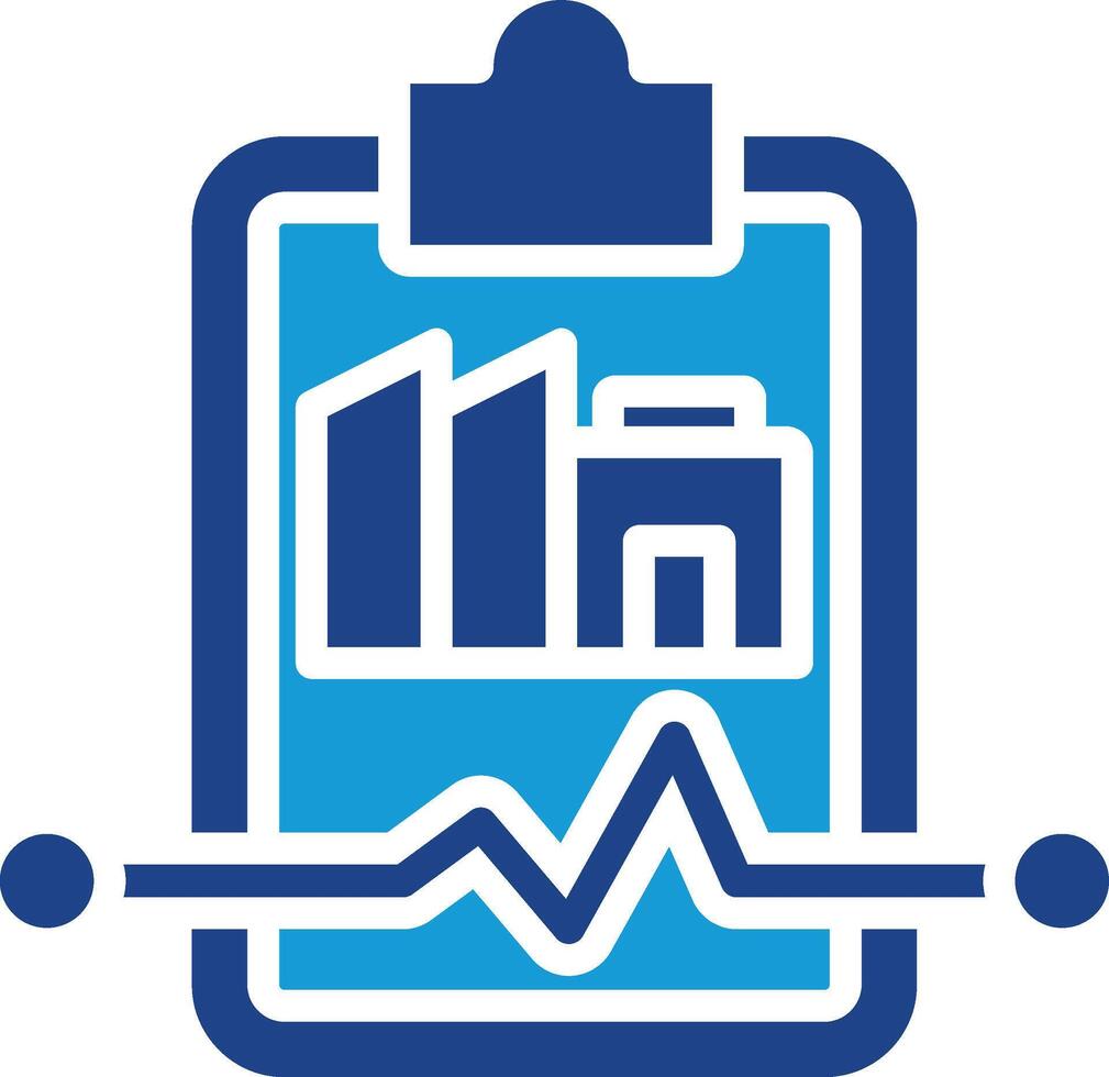 Reporting icon with representation of building industry and performance data, making them ideal for representing operational or business vector