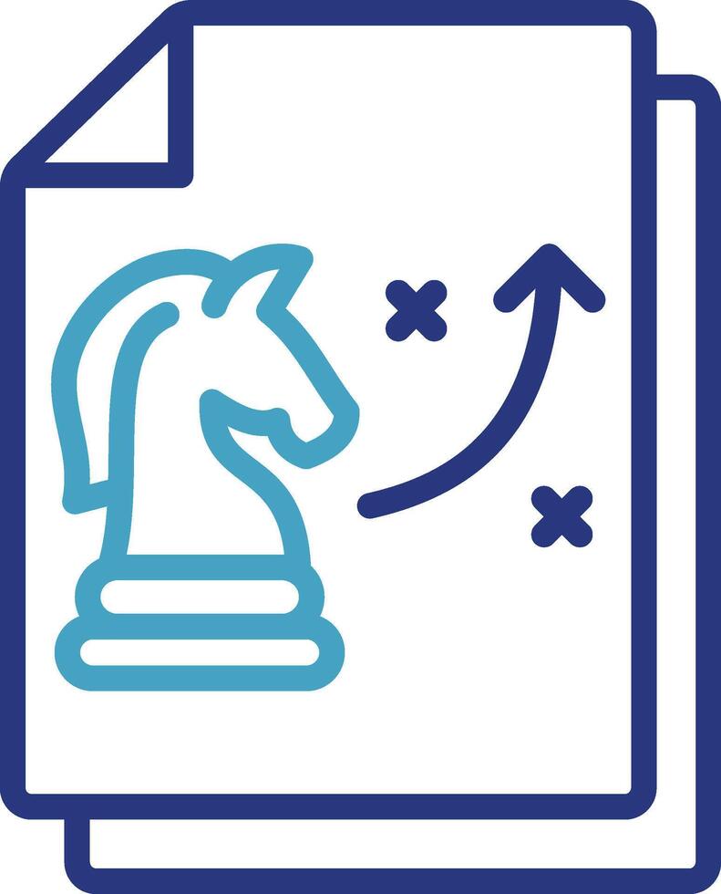 A chess icon with an upward arrow on the background of a document file indicates growth vector
