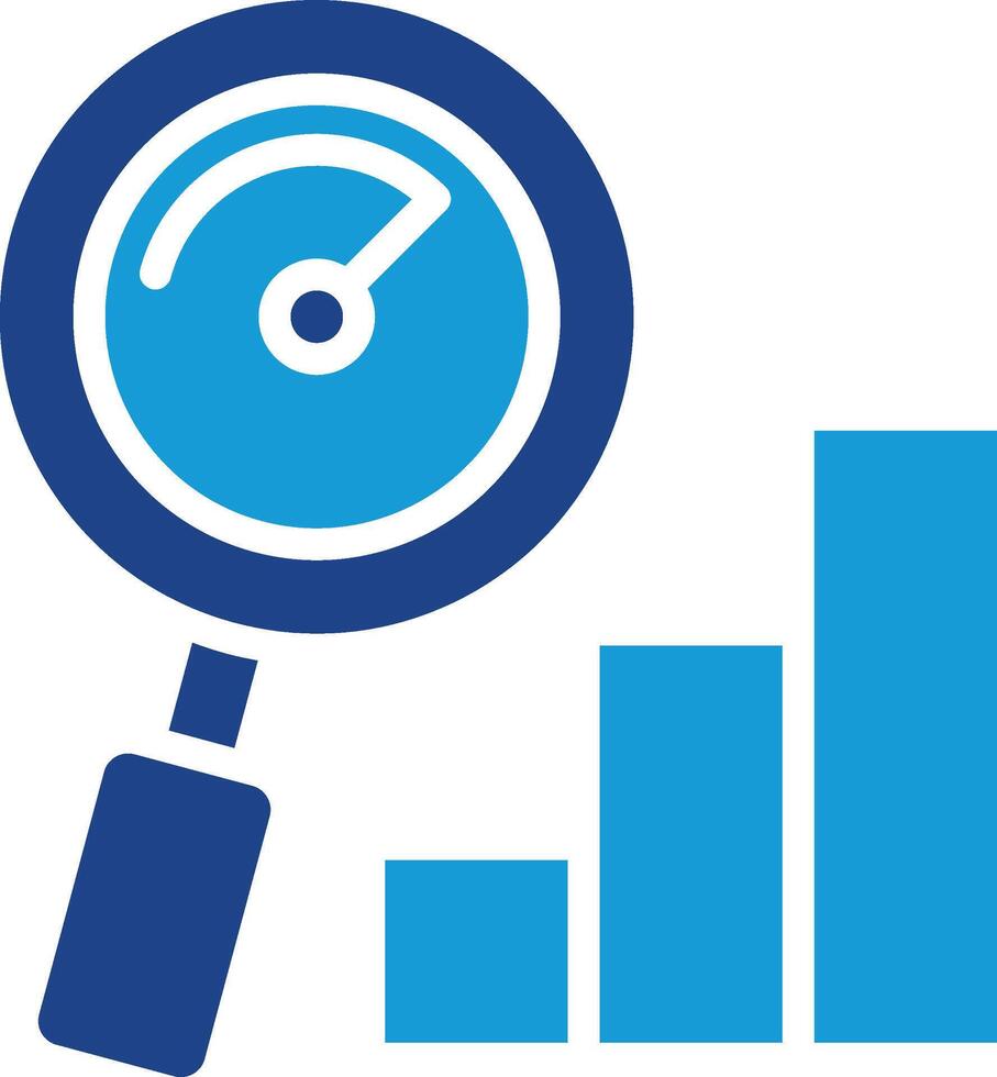 The work analysis icon combines two common elements related to data analysis vector
