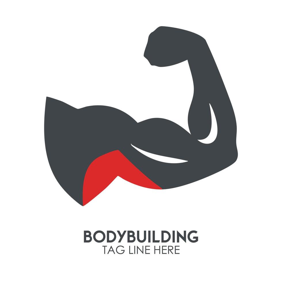 Strong Bodybuilding Arm Icon vector