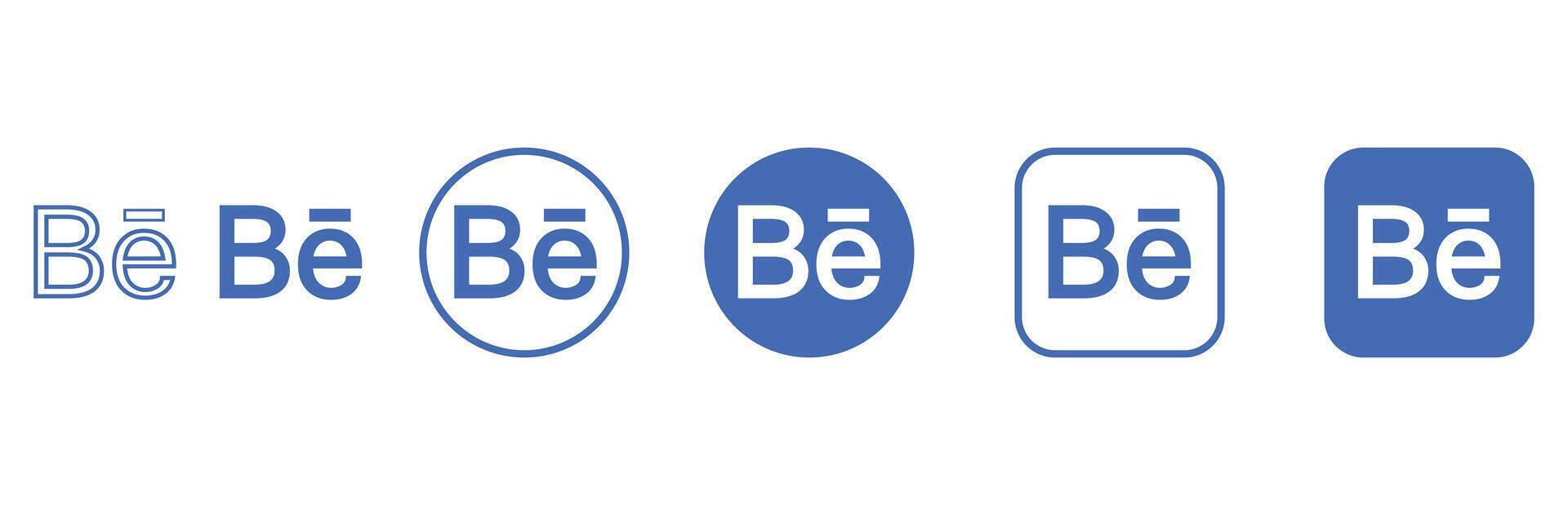 behance logo set vector
