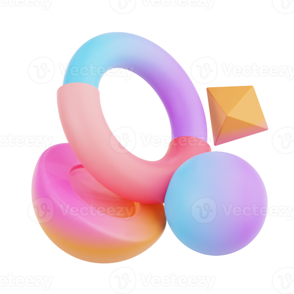 rainbow circle abstract png