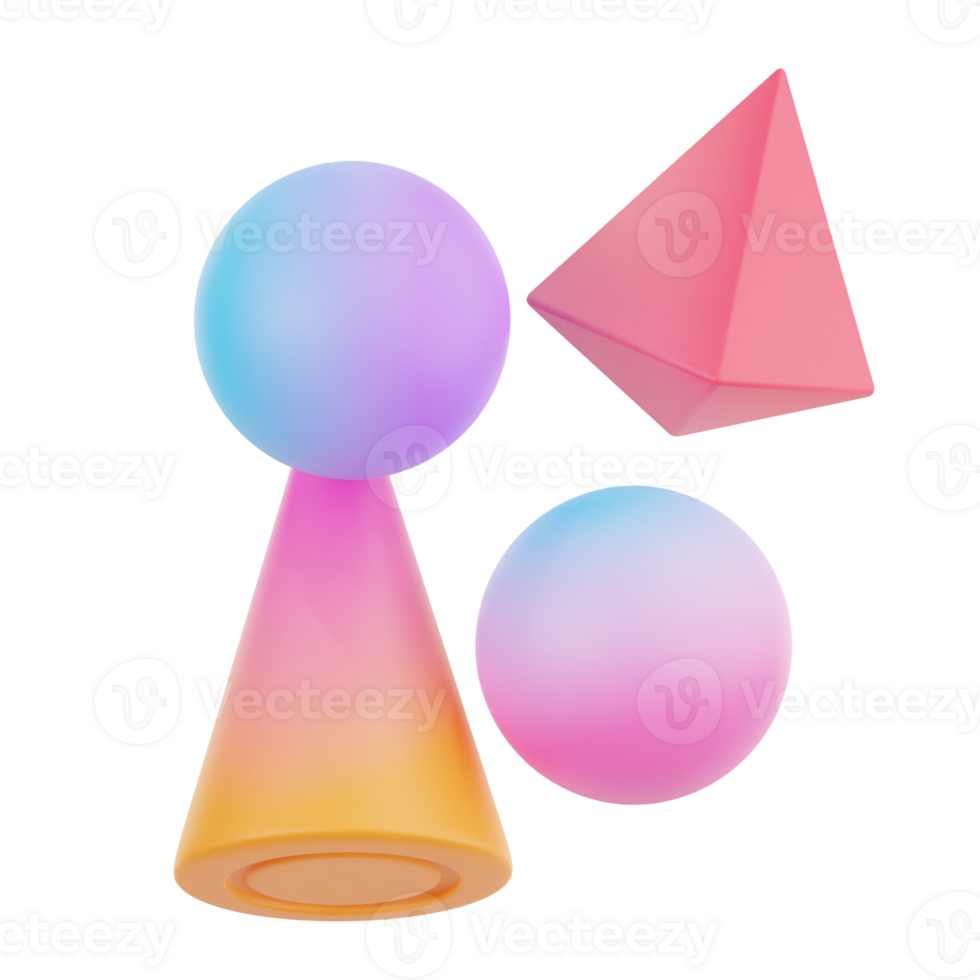 rainbow shape abstract png
