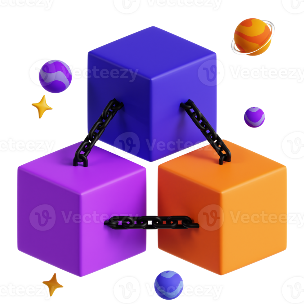 Blockchain Network Metaverse png