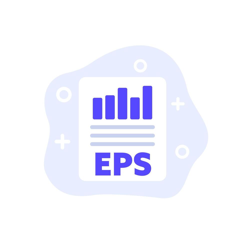 EPS icon, Earnings per share vector