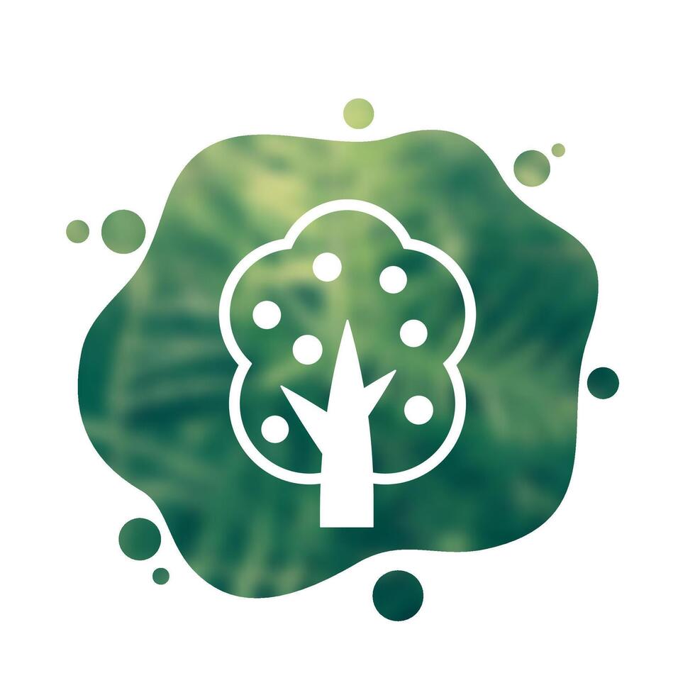 fruit tree, gardening icon vector