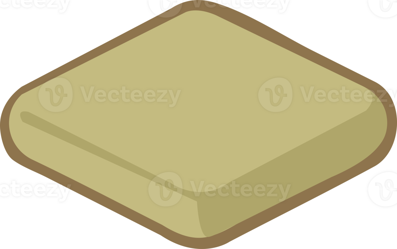 floor seat cushion green png