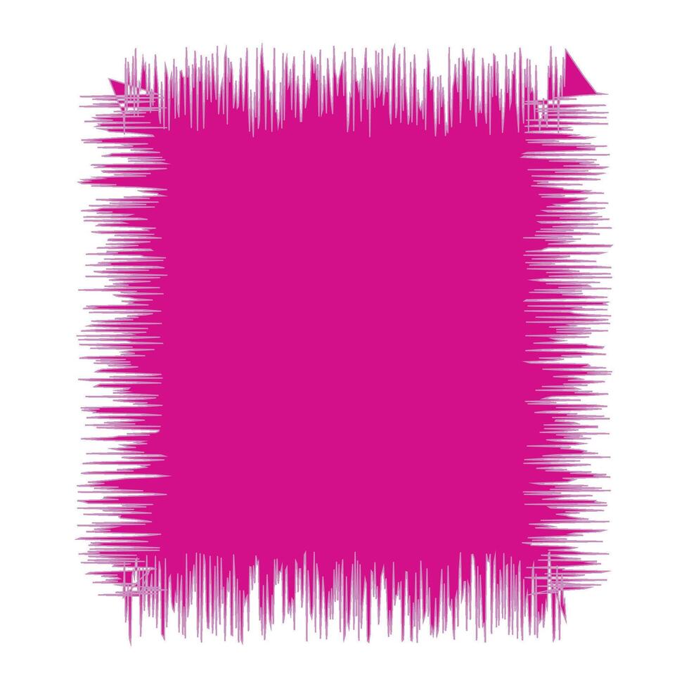 Vivid Magenta Furry Rectangle vector