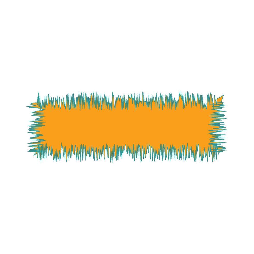Spiky Neon Shock Border vector