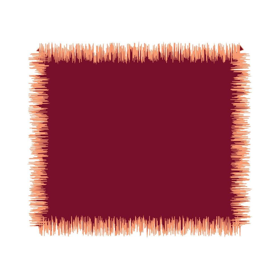 Rough Brushstroke Rectangle Frame vector