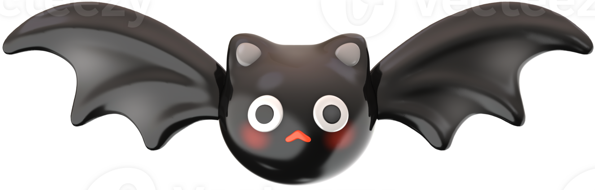 Bat Halloween 3D illustration png
