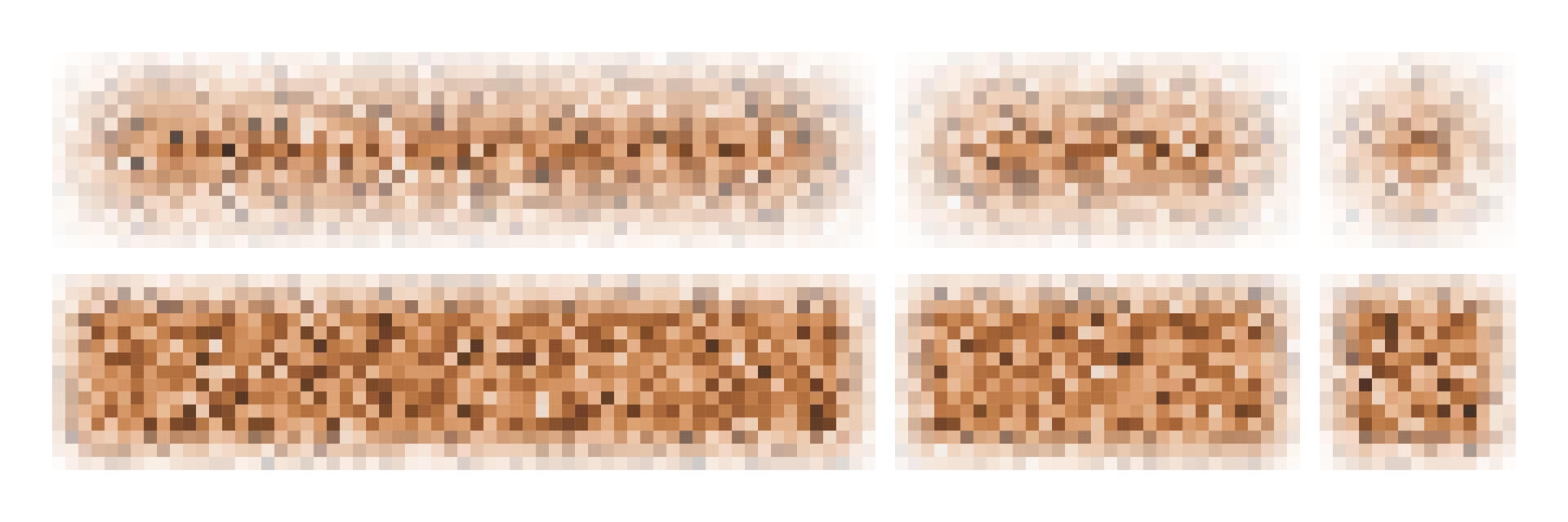 Abstract pixelated texture designs vector