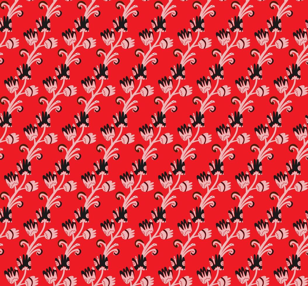 pattern with flowers vector