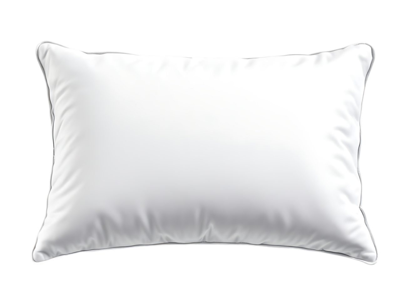Soft white pillow isolated png