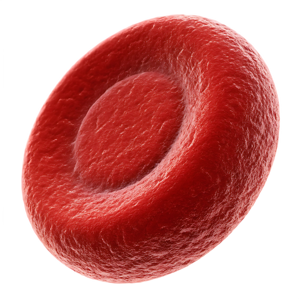 Red Blood Cell Microscopic View isolated on a transparent background png