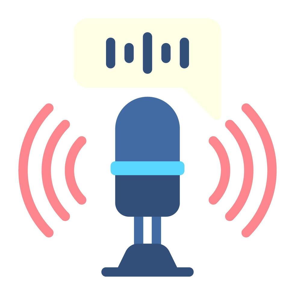 voice command icon for illustration vector