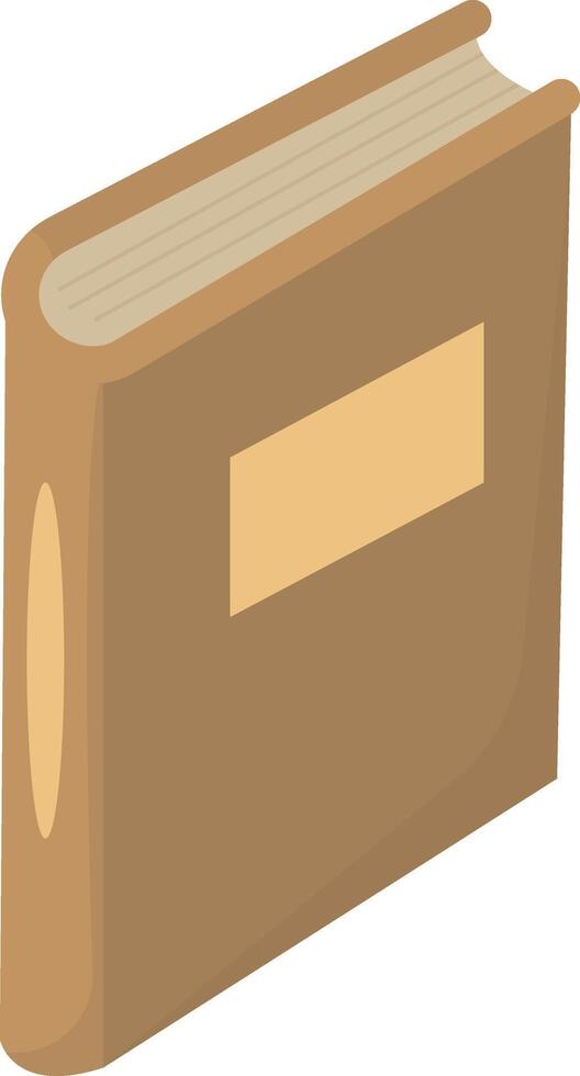Three Brown Books vector