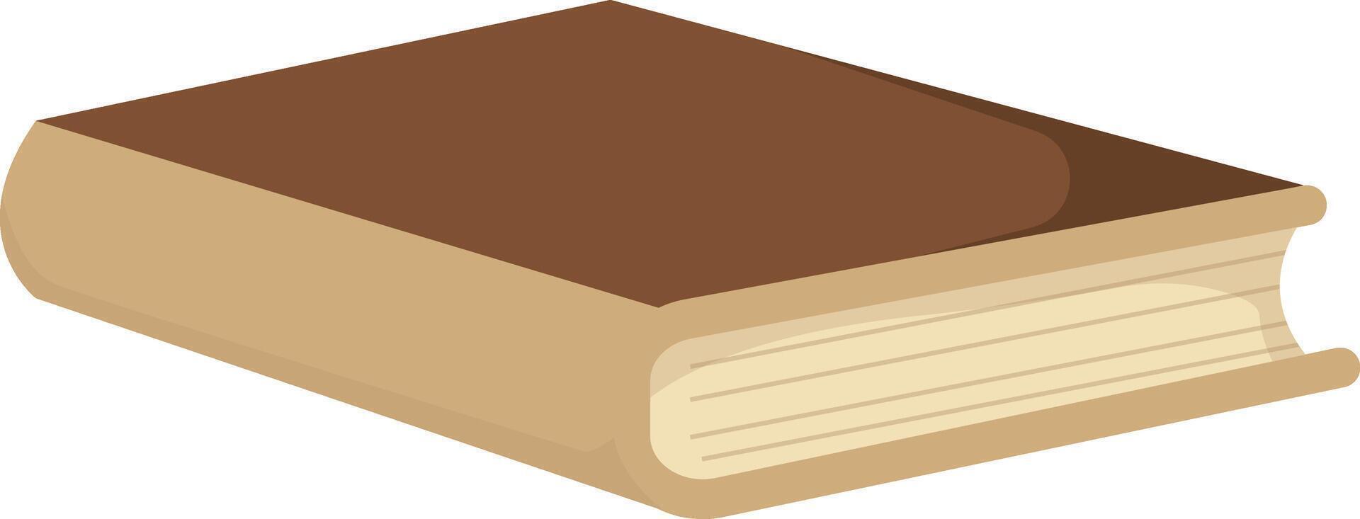 Brown Closed Book vector