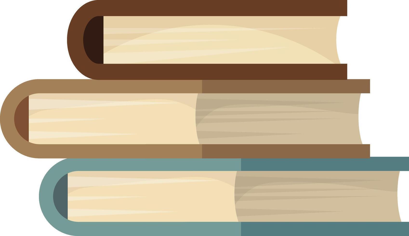 Book Stack Blue and Brown vector
