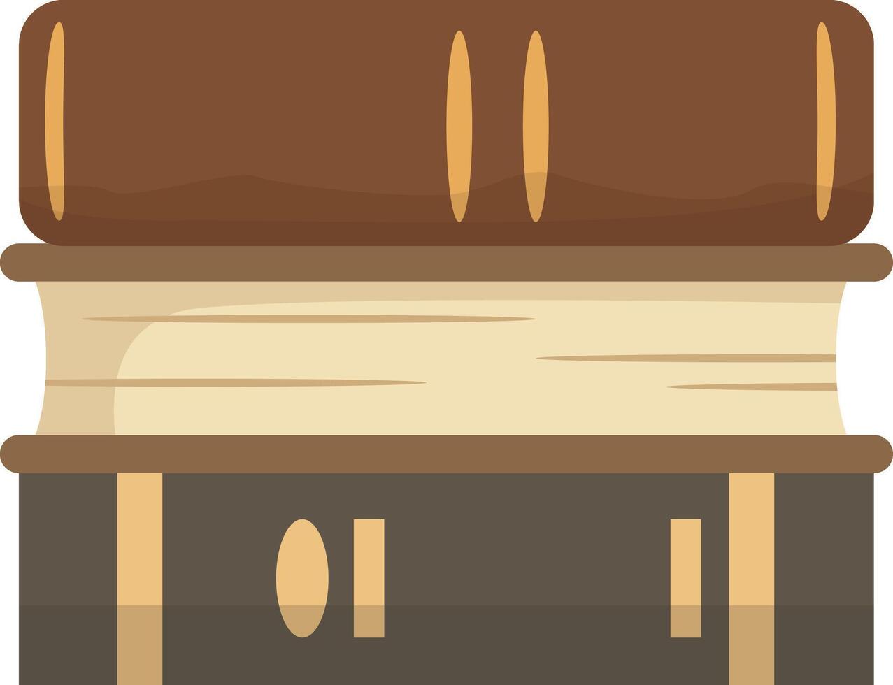 Three Books Stacked vector