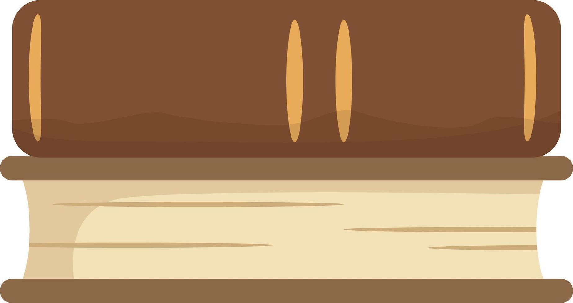 Two Brown Books vector