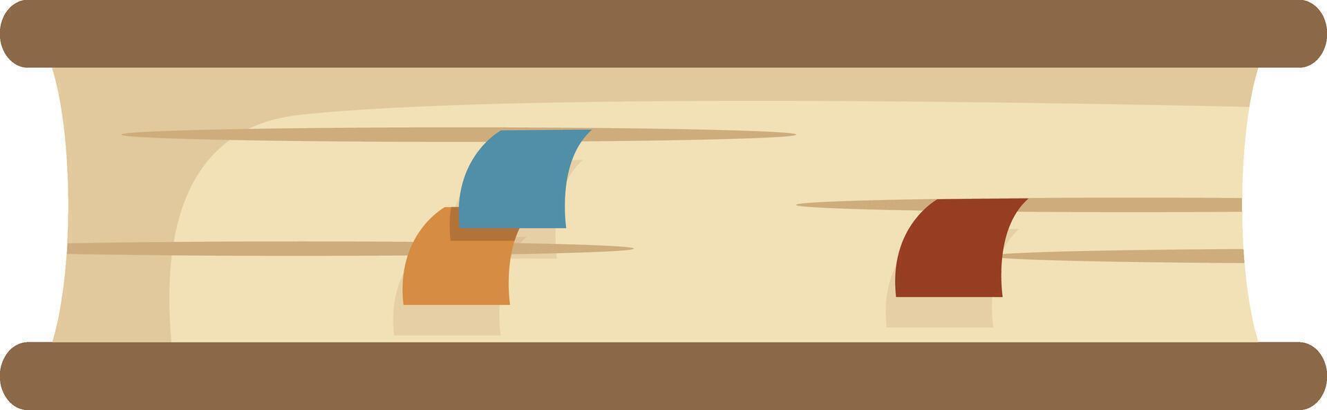 Open Book with Bookmark vector