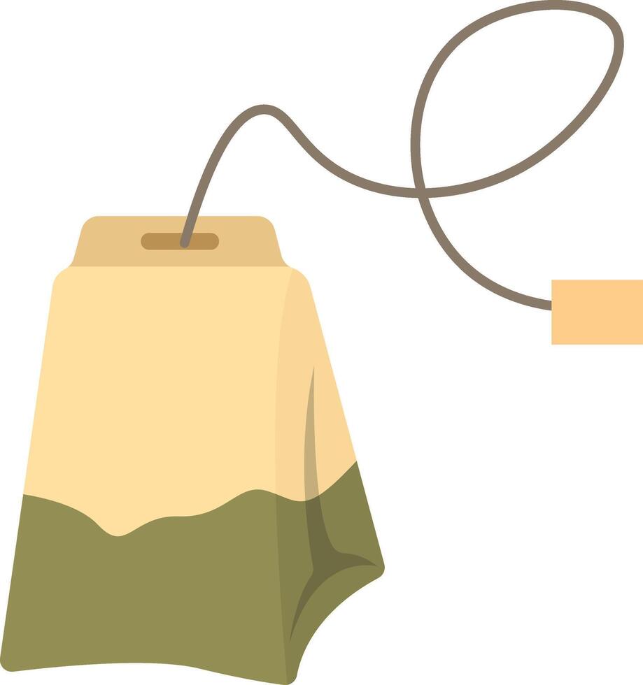 Green Tea Teabag vector