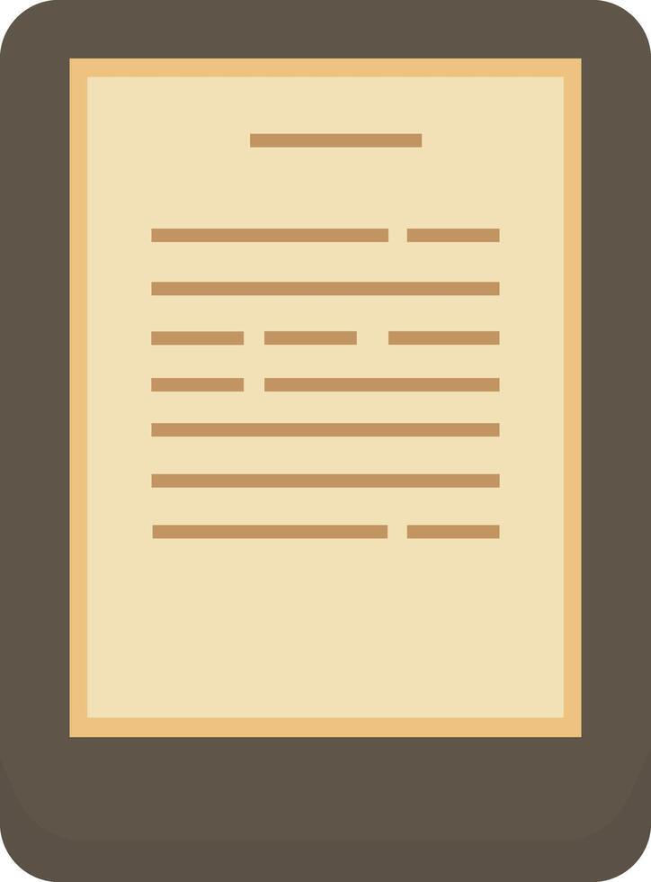 Opened E-Reader Device vector