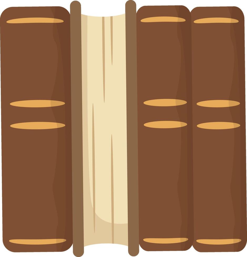Vertical Book Stack vector