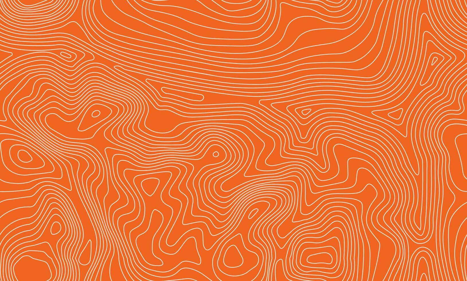 Vibrant sushi seamless pattern illustration. Wave lines on orange background, resembling raw fish and meat textures like salmon or tuna. Ideal for restaurant or package design. vector