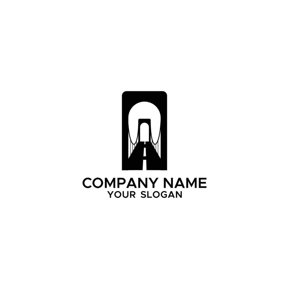 black bridge logo design inspiration vector
