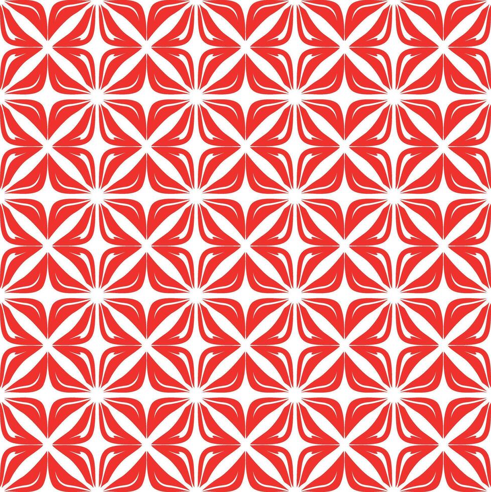 Geometric and Botanical Seamless Pattern for Creative DIY and Craft Projects, Elegant Seamless Floral Tiling Pattern with Pink and Blue Retro Ornaments vector