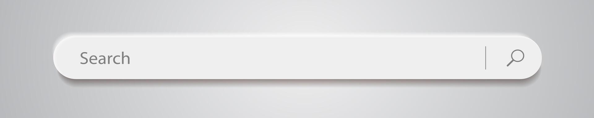 3d search bar Internet browser engine on gray background vector