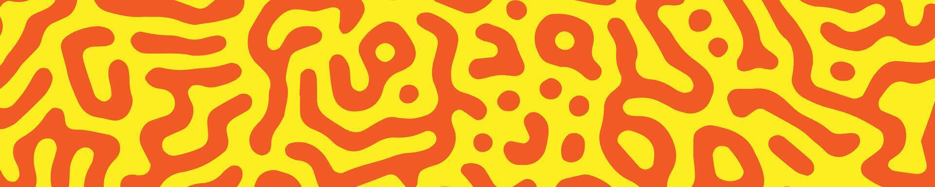 Turing banner yellow red color abstract style vector