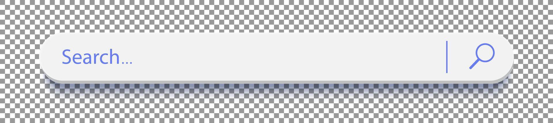 3d search bar Internet browser on checkered background vector