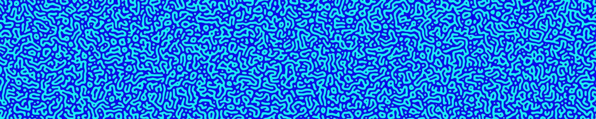 Turing banner blue color abstract style vector